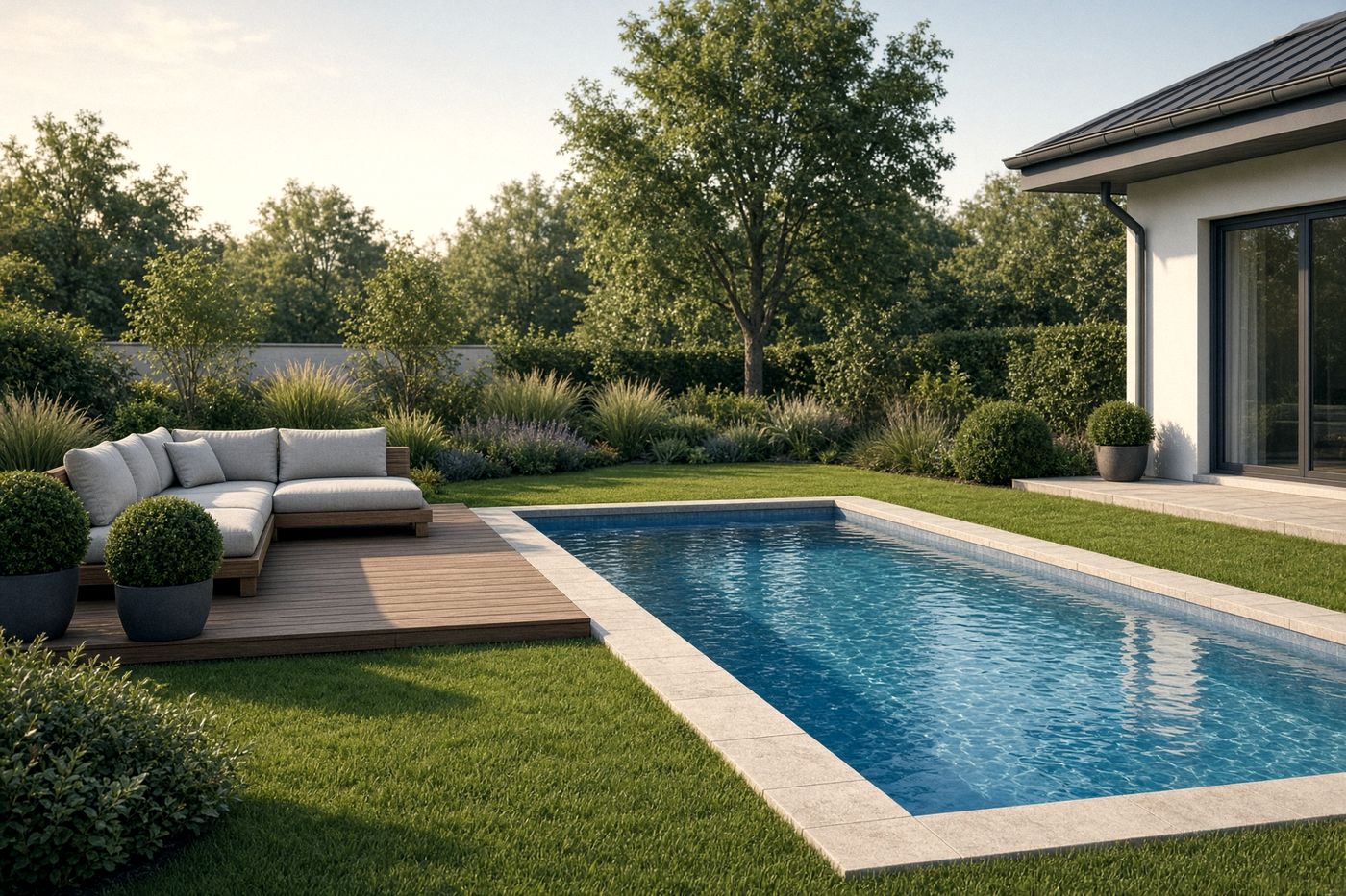 Pool fertig